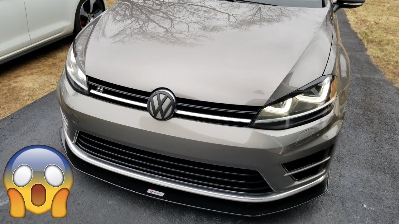 AeroFabb V2 Splitter Install | MK7 Golf R