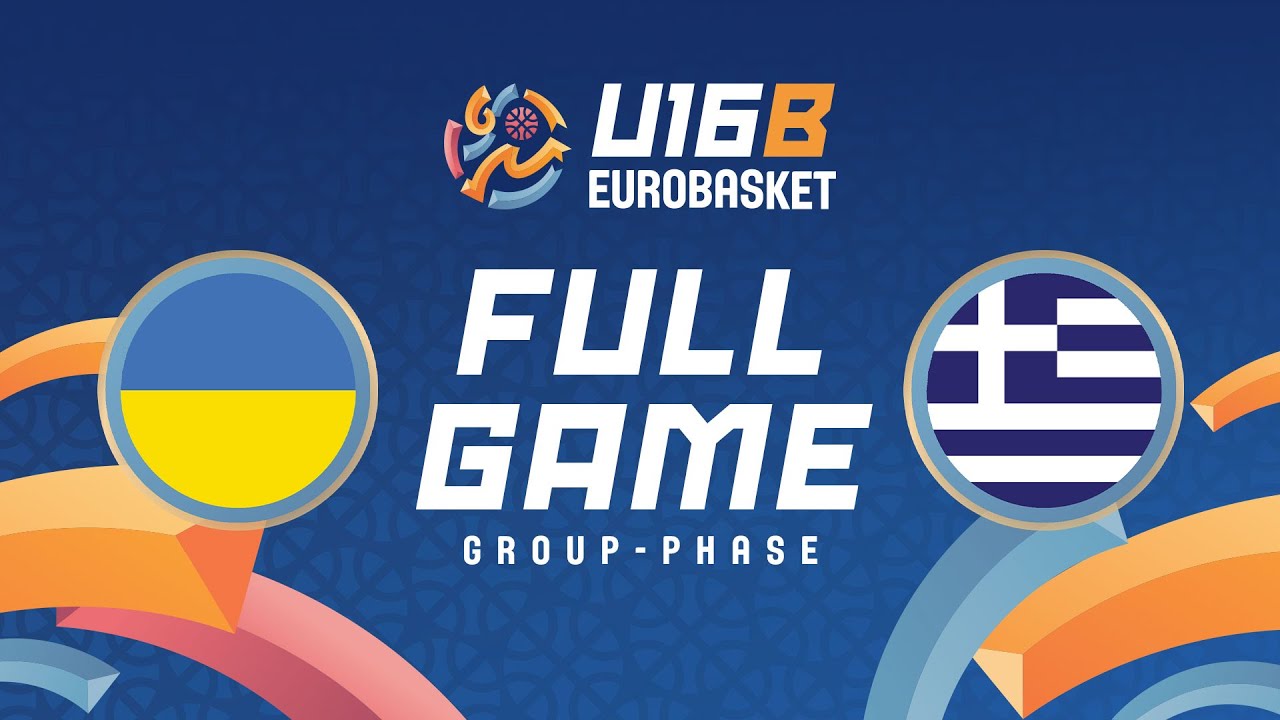 Group Phase | Ukraine v Greece | Full Basketball Game | FIBA U16 Women's EuroBasket 2025 - Div. B