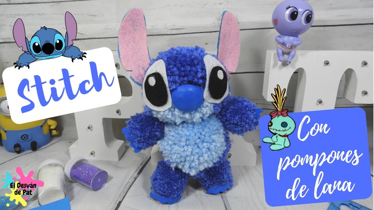 PRECIOSO PELUCHE DIY HECHO CON POMPONES DE LANA - MANUALIDADES FACILES PARA HACER EN CASA