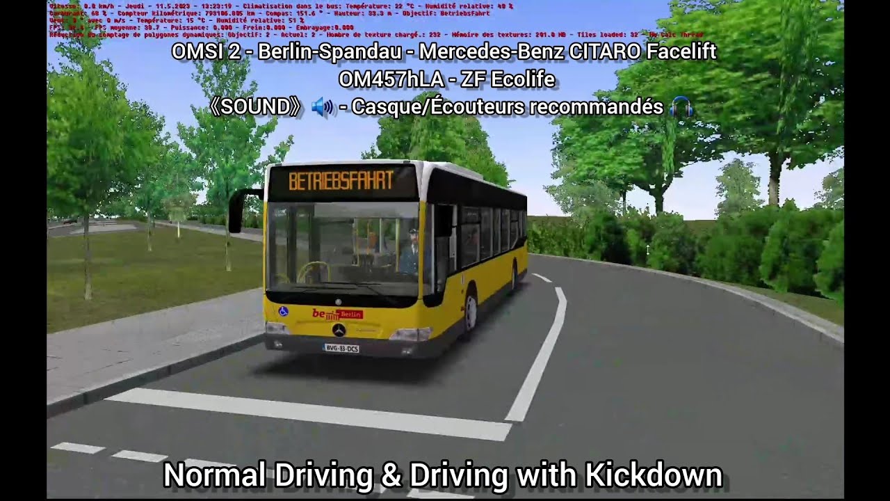 OMSI 2: Mercedes-Benz CITARO Facelift - ZF Ecolife - OM457hLA [New Sound] 🔊🎧 Read the description !