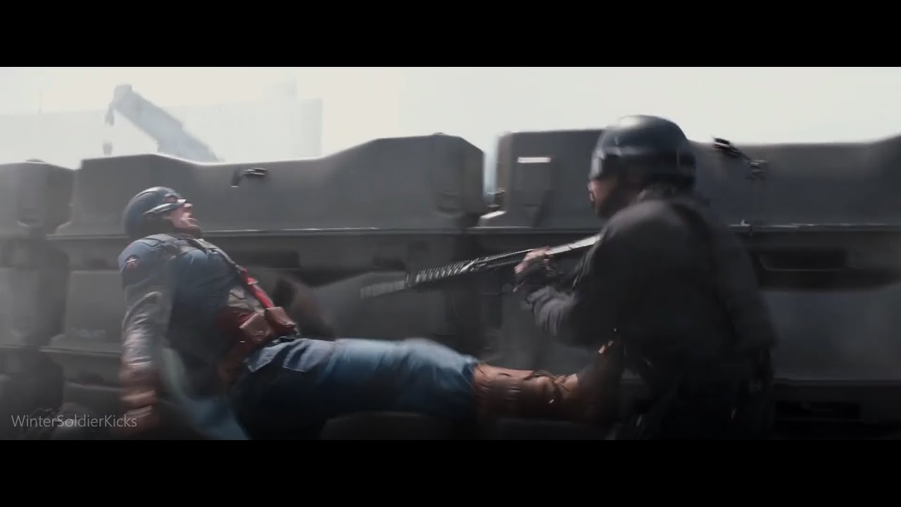 every sparta kick in Captain America: The Winter Soldier