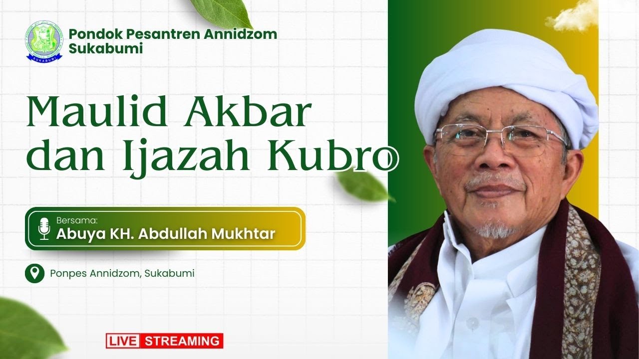 🔴LIVE (Pembacaan Kitab & Ijazah) | Maulid Akbar Nabi Muhammad SAW & Ijazah Kubro || Ponpes Annidzom