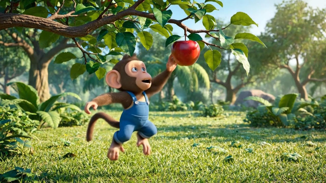 Chu Chu the Monkey’s Apple Truck Adventure – Funny Cartoon Animation