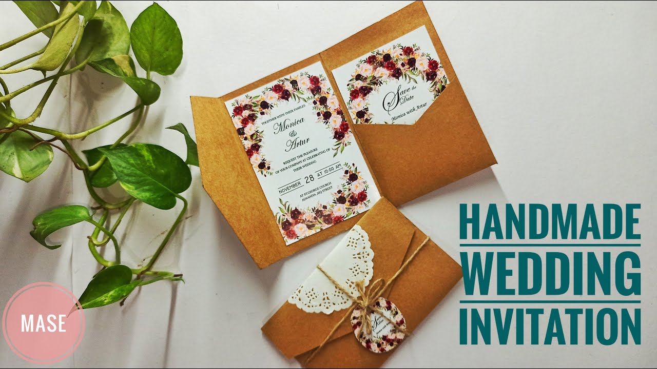 How to make wedding invitation card || Handmade wedding invitation card || mase || diy #mase #diy