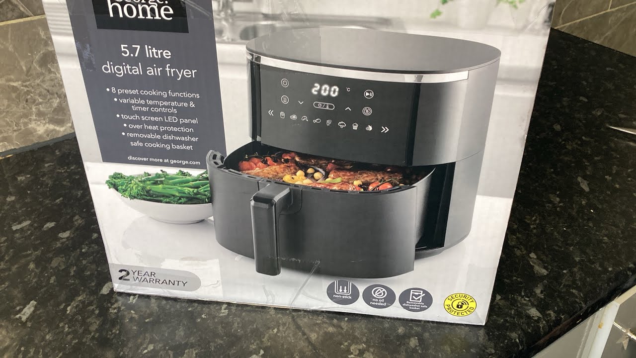 Unboxing Digital air fryer/5.7 litre 