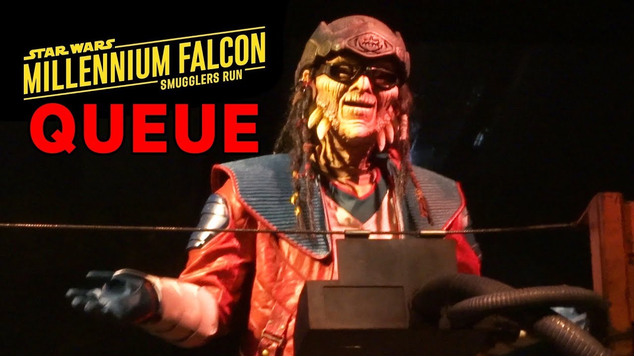 Millennium Falcon: Smugglers Run full queue tour in Star Wars: Galaxy's Edge at Disneyland
