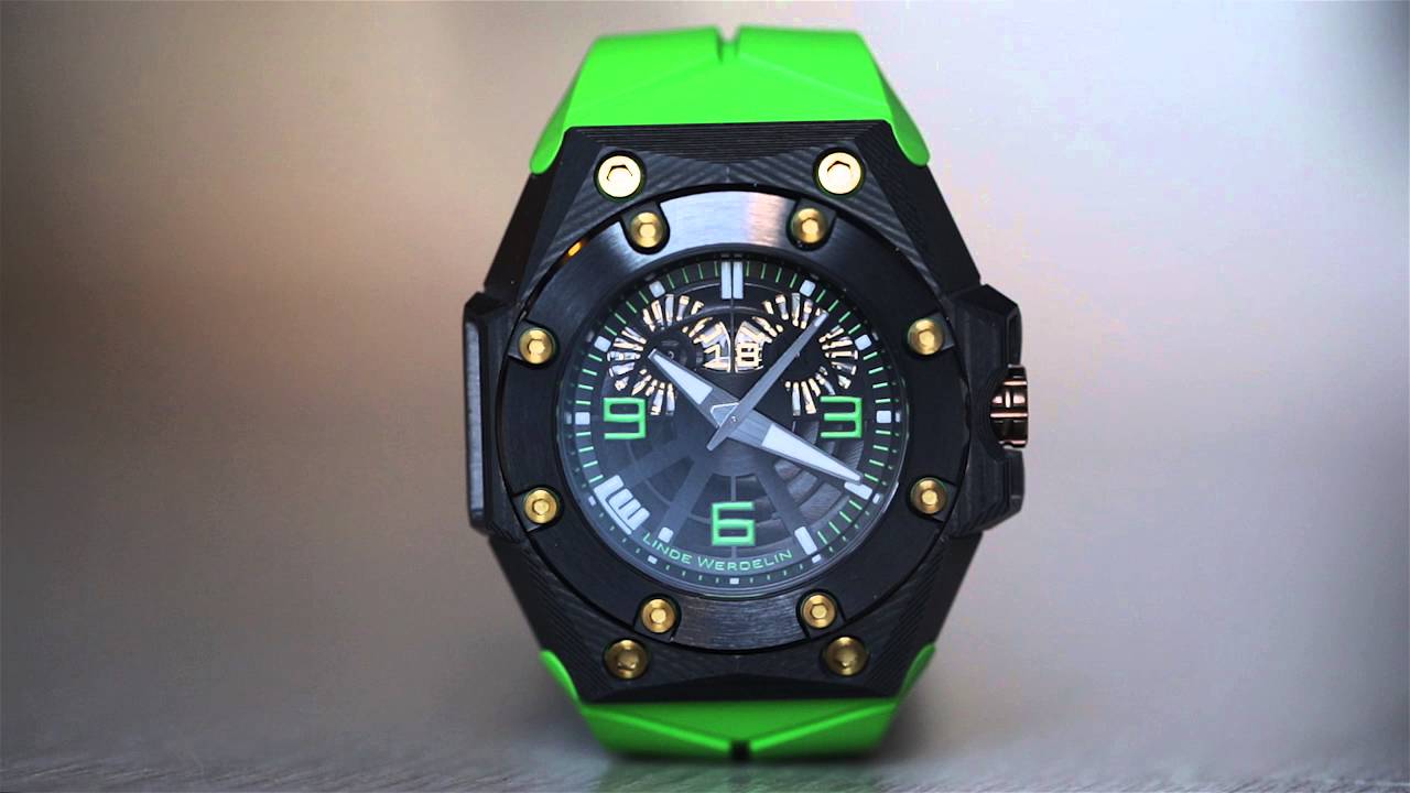 Linde Werdelin - Oktopus Double Date Carbon Green