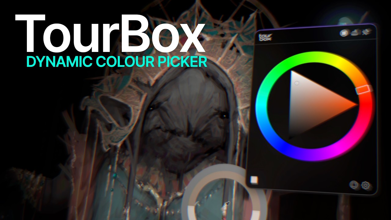 TourBox Dynamic Colour Picker  -  Huge Potential For Digital Artists!  (NOT SPONSORED)