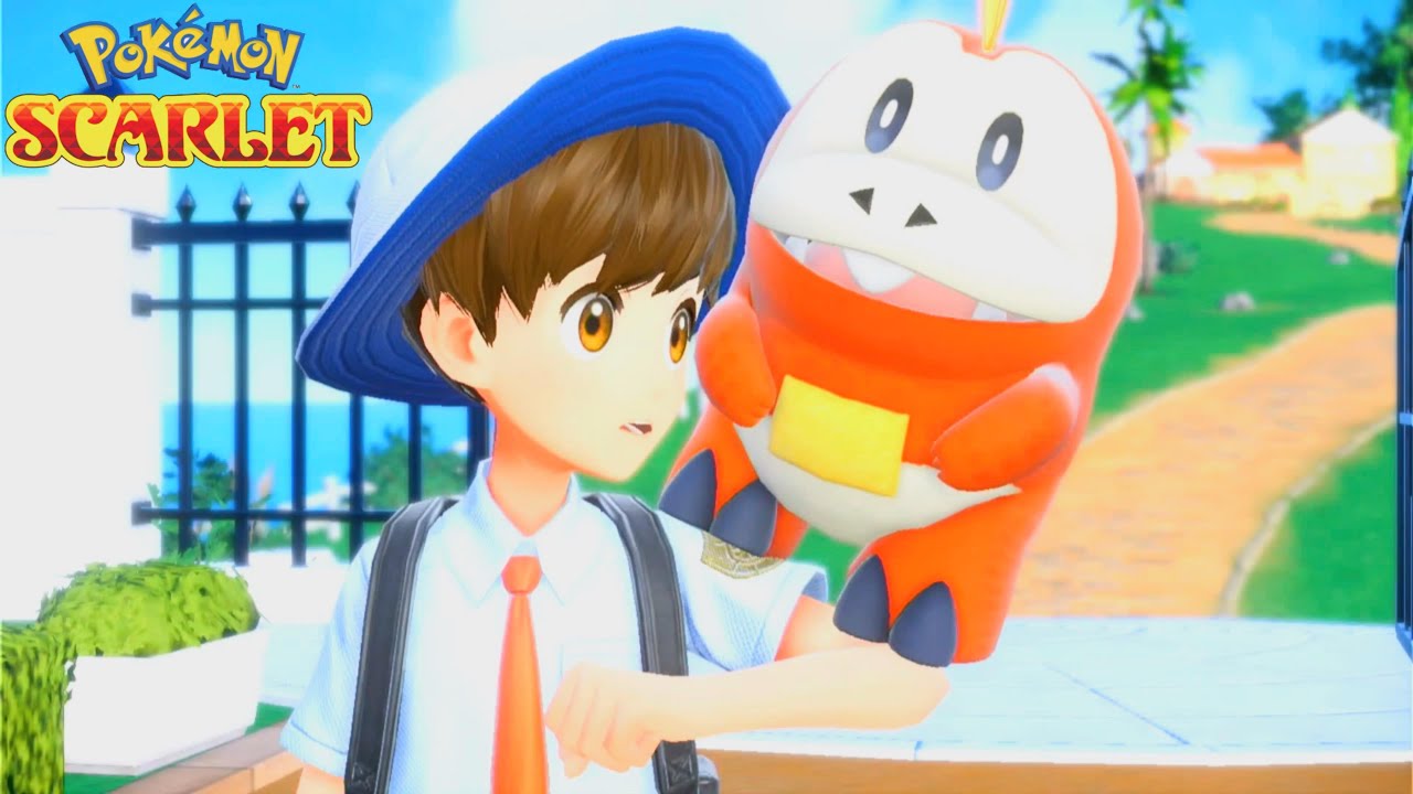 Pokémon Scarlet & Violet First 30 minutes - Choose starter Fuecoco! Battle Nemona & Selfie