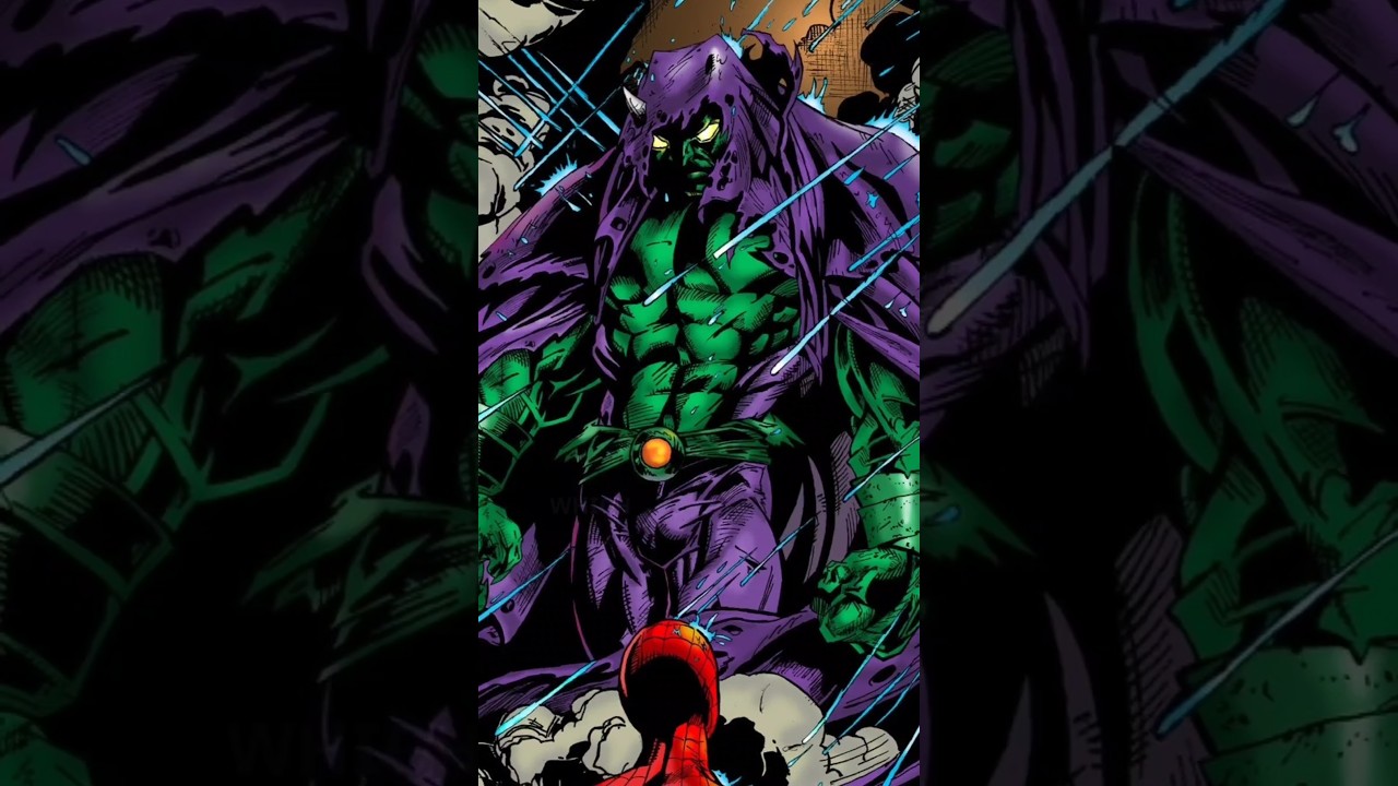 Ultimate Green Goblin is SCARY! 😳.  #shorts #spiderman #comics #goblin #fyp #marvel #facts