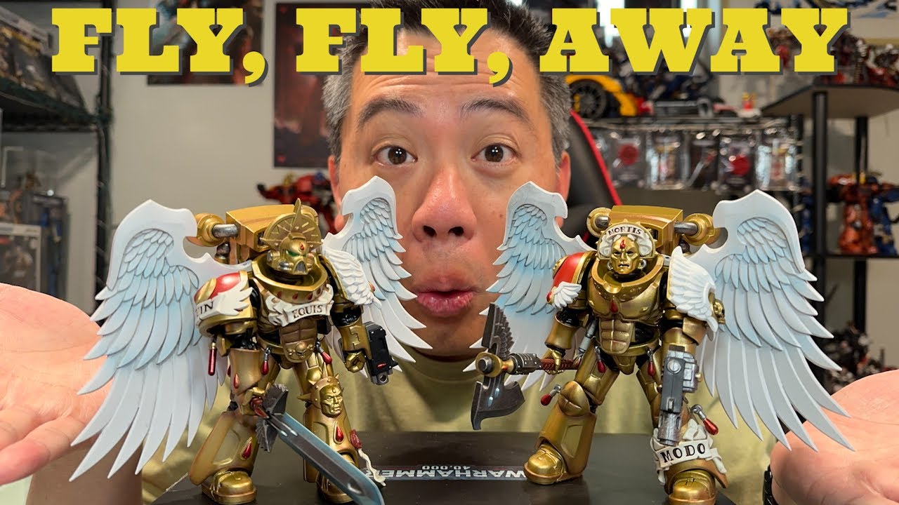Unboxing & Review of JoyToy x Warhammer 40K Sanguinary Guard w/ Inferno Pistol & Encarmine Sword