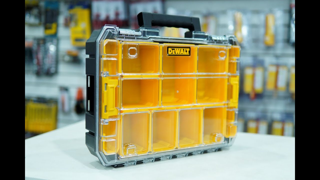 Organizador - caixa com tampa translúcida TSTAK Dewalt