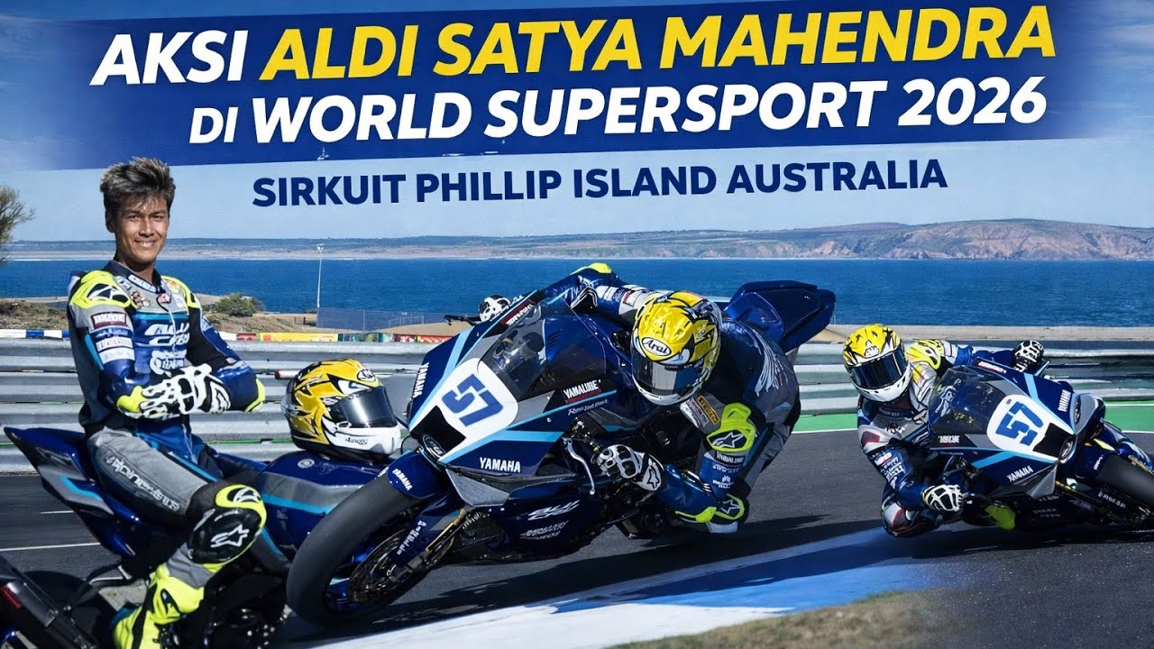 Aksi Aldi Satya Mahendra Road To RACE 1 World Supersport 2026 Philip Island Australia