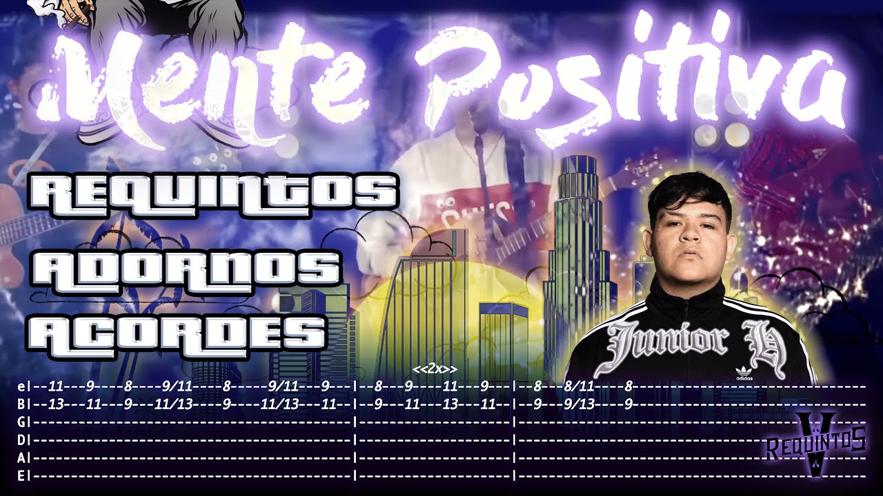 Mente Positiva - Junior H - TABS - Requintos/Acordes/Adornos - Tutorial