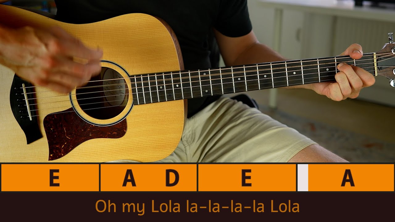 LOLA – The Kinks | Guitar & Vocals (Play-Along)