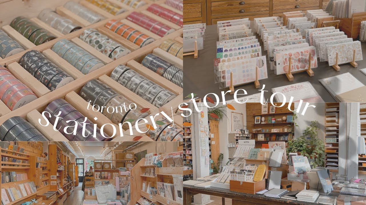 toronto local stationery store tour vlog ✏️ come shopping with me + stationery haul 🍙