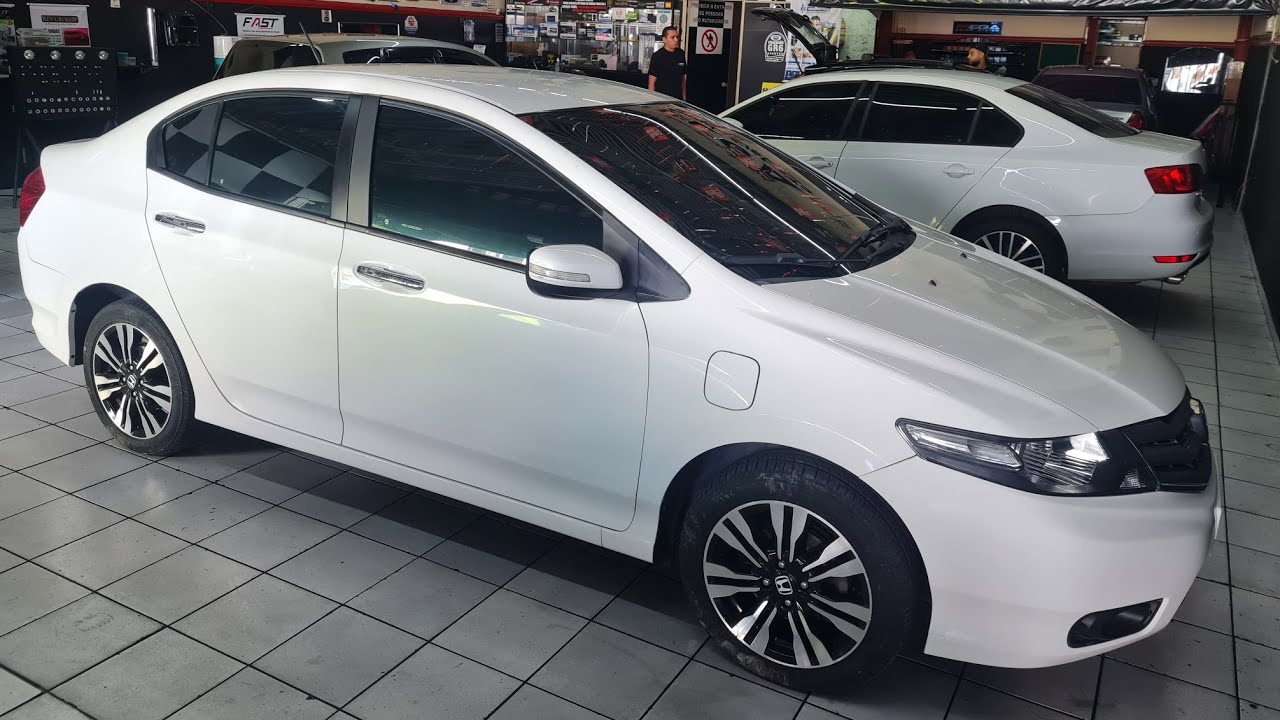 Honda City Ex 2013 Central Multimídia Tela 7Pol+ Película Titanium G5 Semi Espelhada