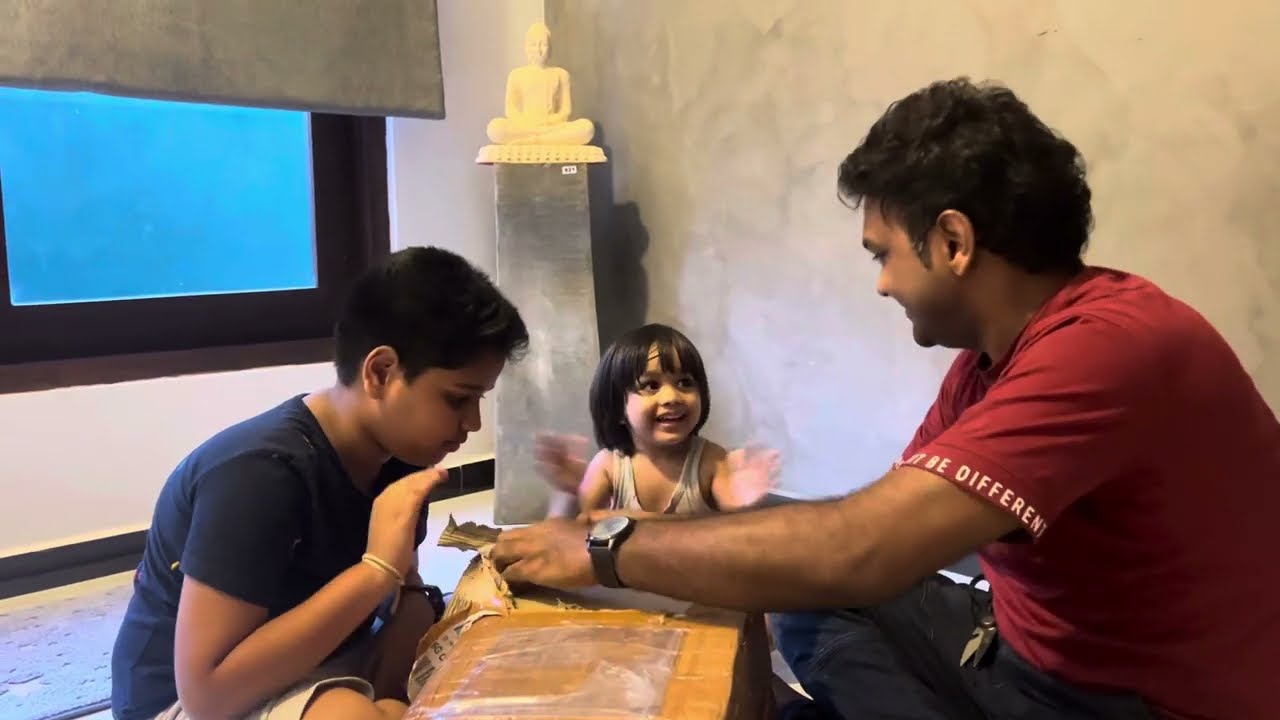 ඉන්දියාවෙන් ආපු තෑග්ග  #family  #tabla  #music  #india