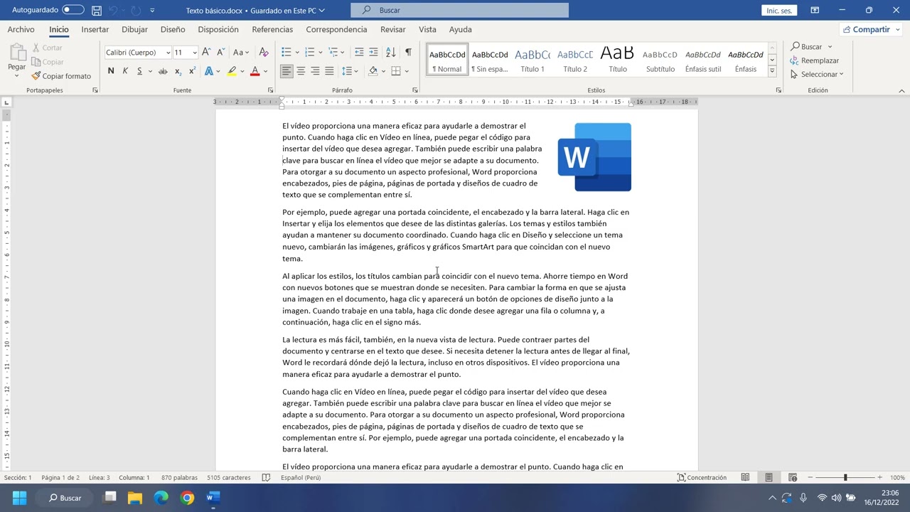 Curso de Microsoft Word B&aacute;sico - 3. Desplazamiento y selecci&oacute;n de texto en Word