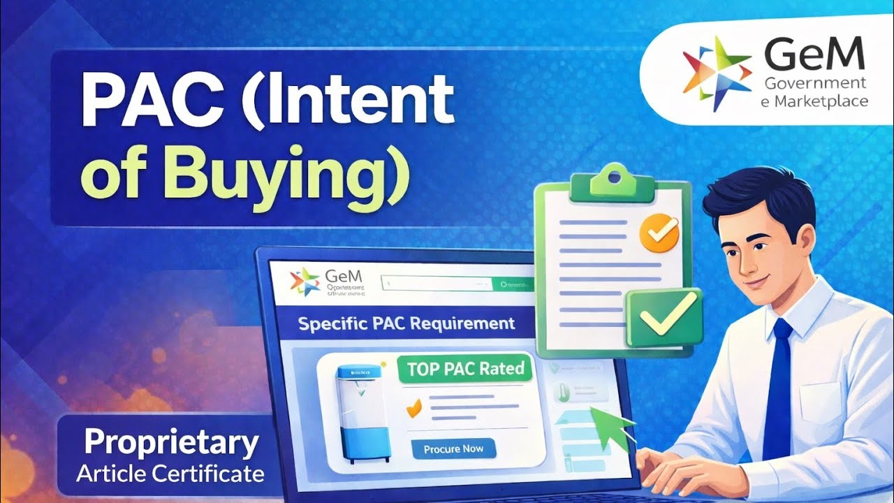 PAC intent of buying on Gem Portal | Specific Make Model Procurement through GEM | Anup Sen | Hindi