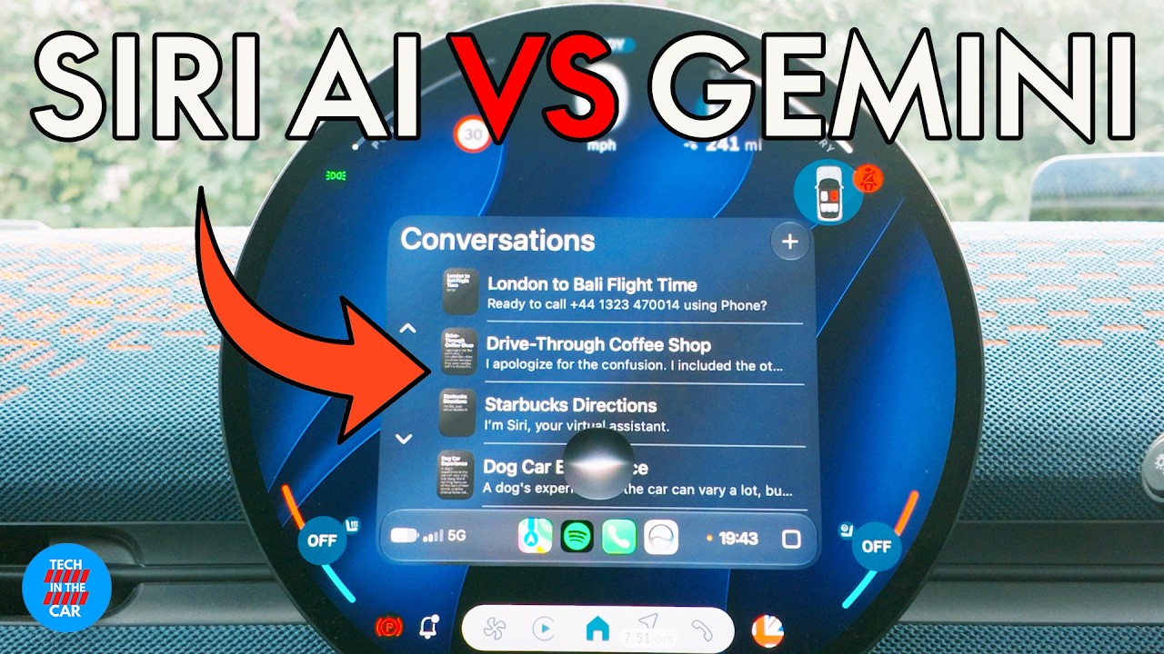 НОВАЯ Siri AI против Google Gemini: CarPlay против Android Auto