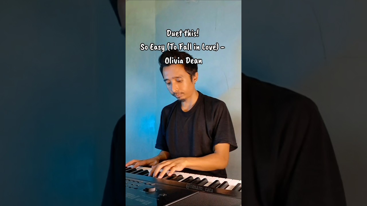 Duet this! So Easy (To Fall in Love) - Olivia Dean piano karaoke #foryou #piano #karaoke