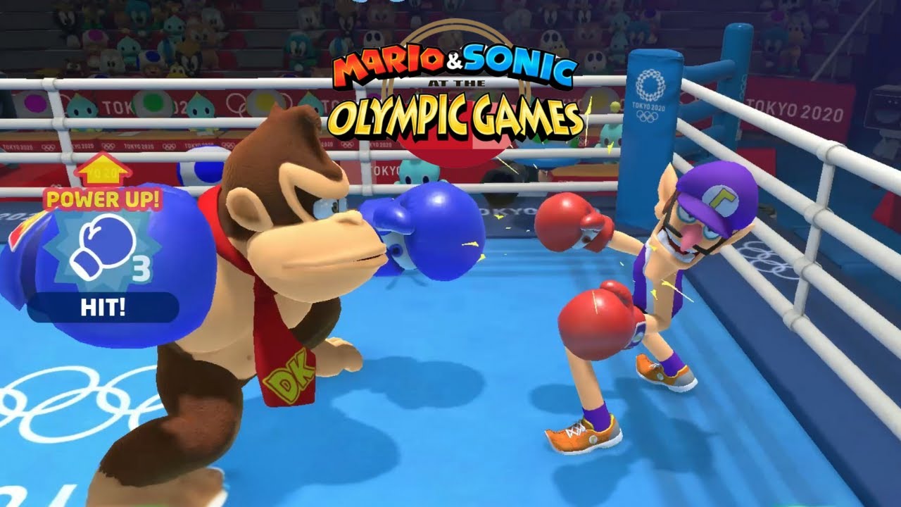 Boxing Hard Gameplay Mario & Sonic At The Olympic Games Tokyo 2020  DK VS Waluigi Yoshi Shadow Metal