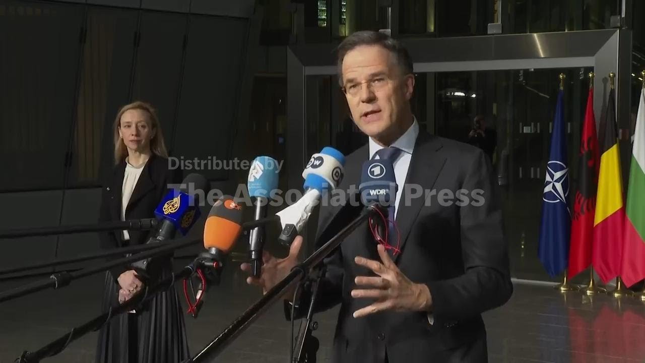 US is 'leading the peace effort' for Ukraine, NATO chief Rutte says