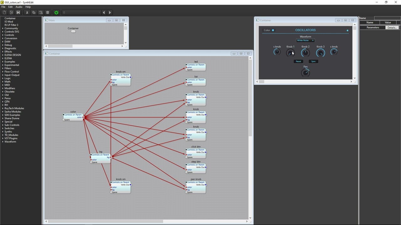 Vector GUI in SYNTHEDIT