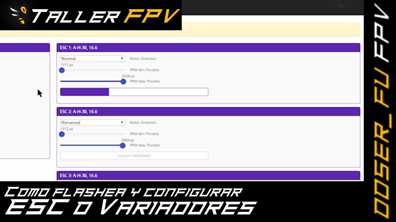 Como Instalar y Configurar Variadores o ESC en BL Heli Suite - Configuración Dshot