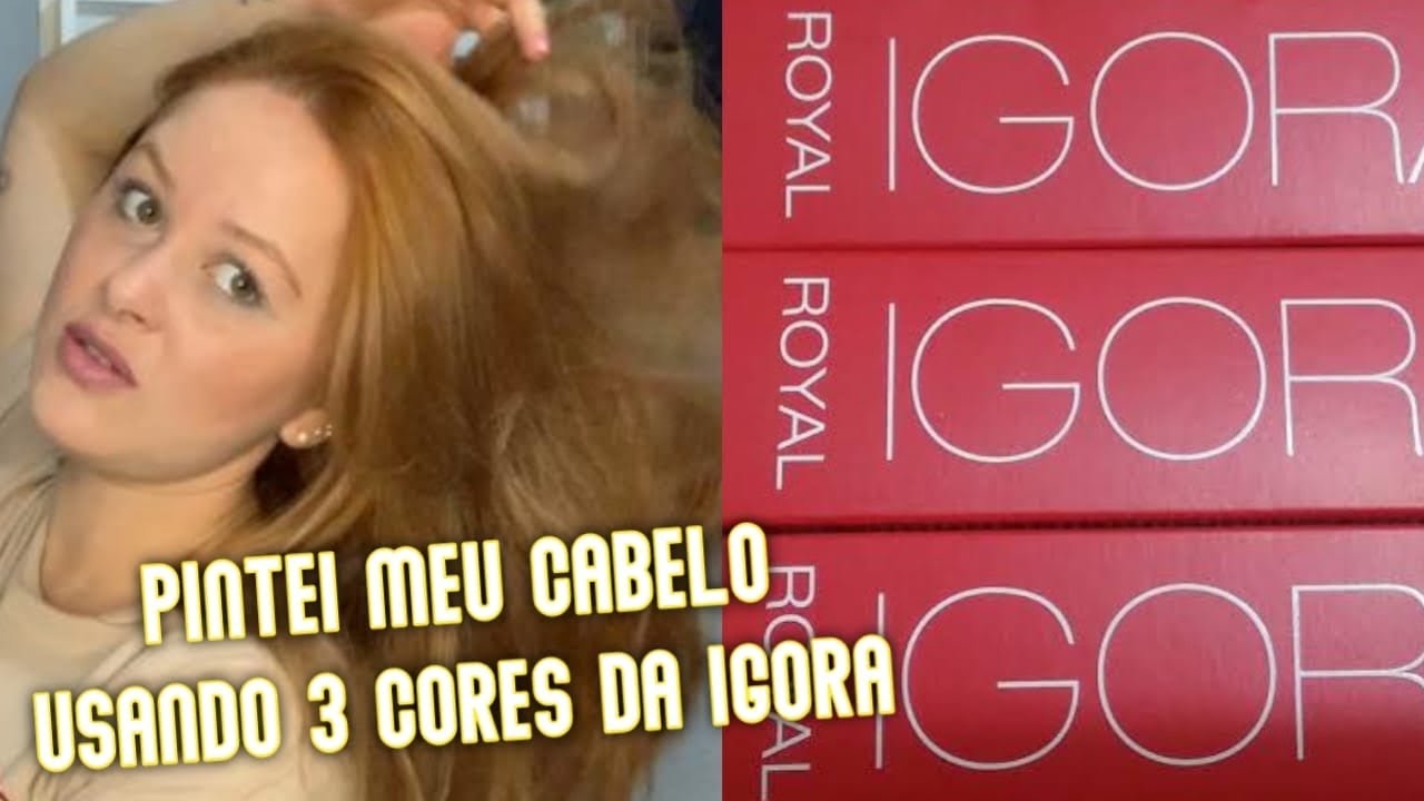 PINTEI MEU CABELO COM TRÊS TONS DA TINTA IGORA 8.77, 9.77 & 9.1! 😱🦊