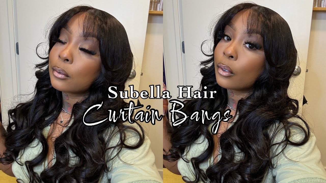 THE BEST! Curtain Bang Wig | Ready to Wear! NO GLUE NEEDED! | Subella Hair