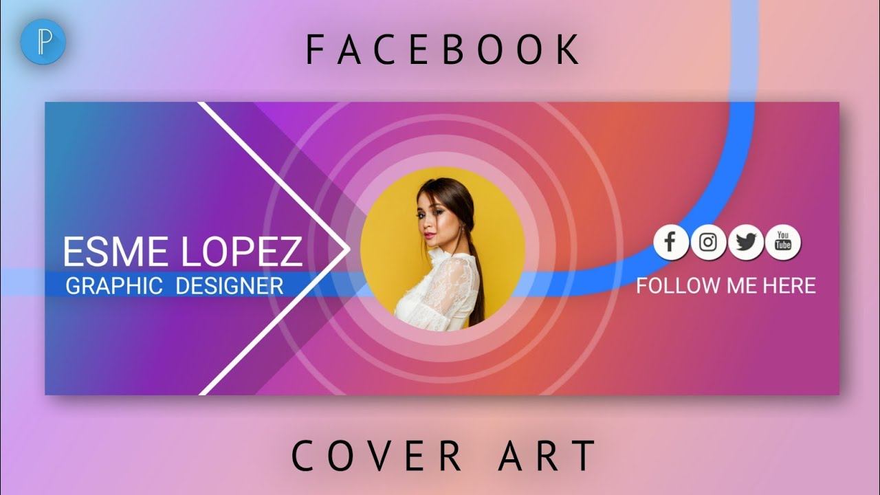 MODERN FACEBOOK COVER ART on ANDROID using PIXELLAB || Tutorial