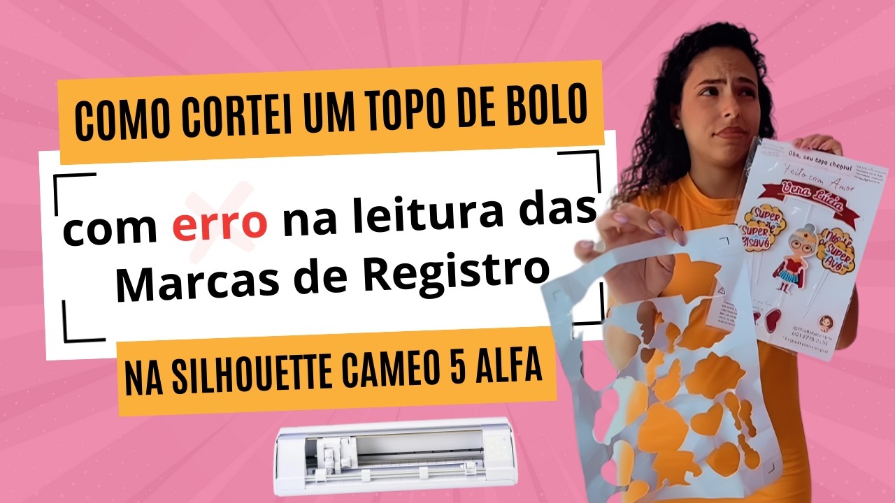 Como cortar na silhouette quando der erro na marca de registro #silhouette #marcaderegistro #cortes