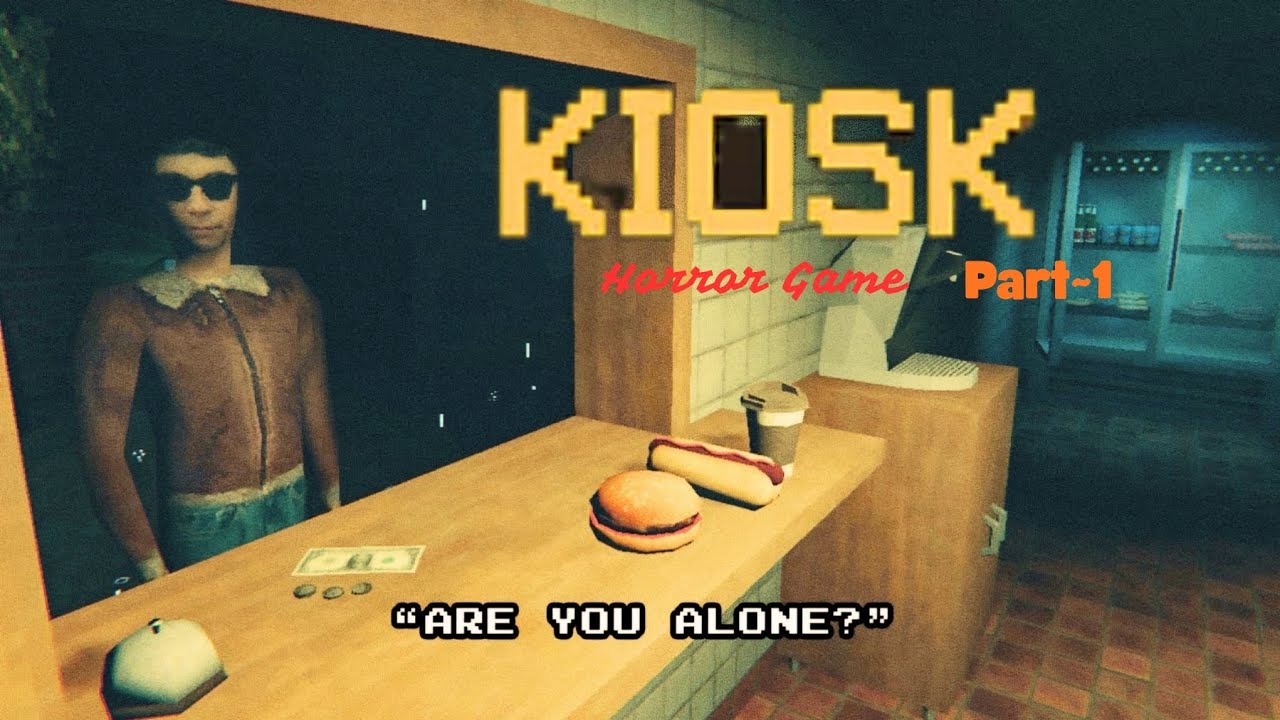 I was making Burgers at Night but I was not ALONE | Kiosk Story Mode | Part~1 | CookingHorrorGaming