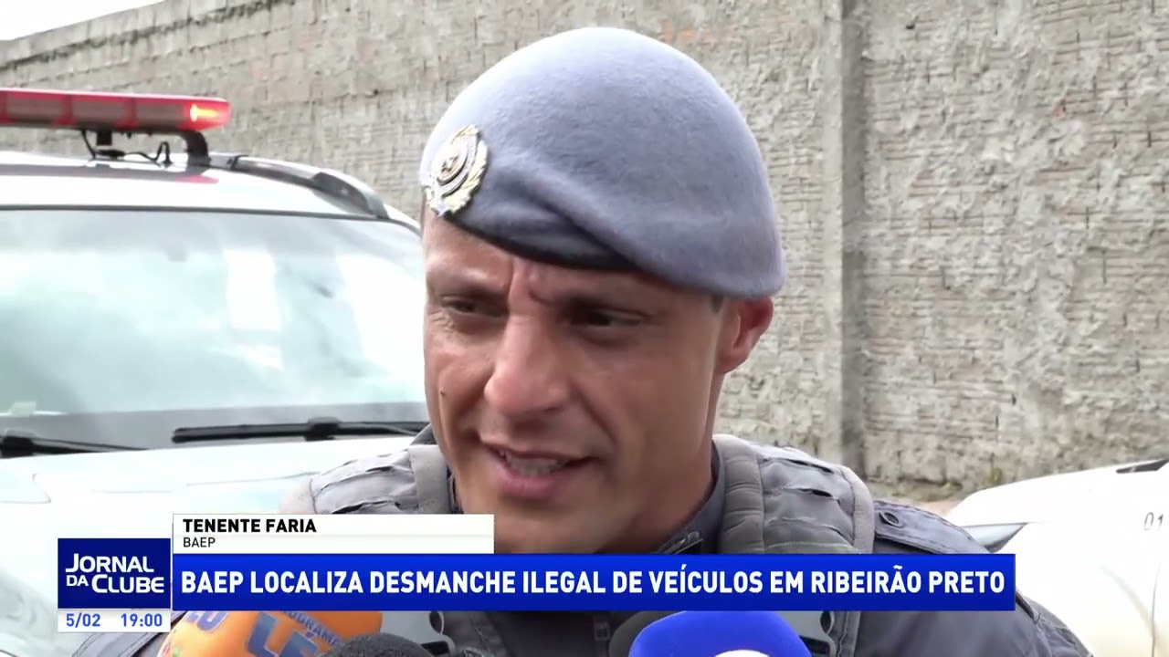 BAEP-RP localiza desmanche de veículos na Zona Norte - Jornal da Clube 2ª Edição (05/02/2026)