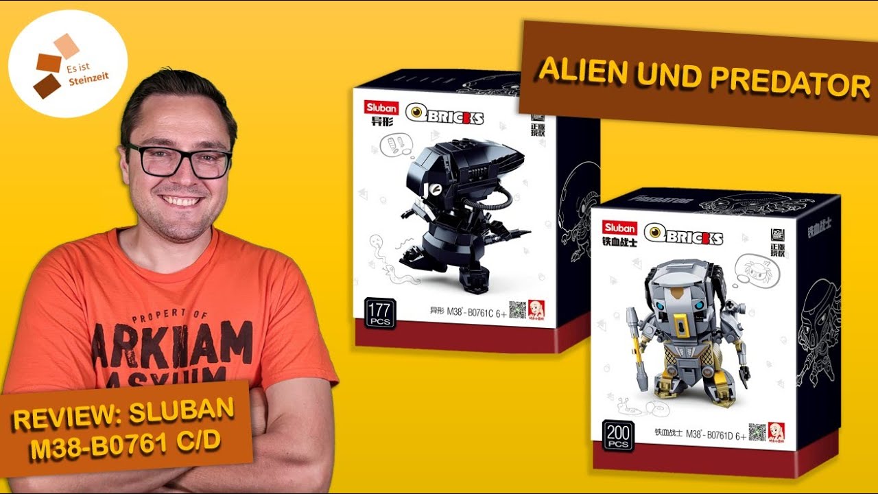 Mein erstes Mal Sluban: Klemmst Du noch oder klebst du schon? - Sluban M38-B0761C/D Alien + Predator