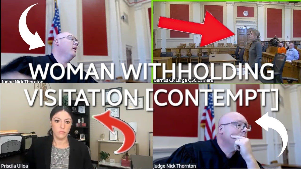 judge catches mom lying and WITHHOLDING visitation [CONTEMPT]