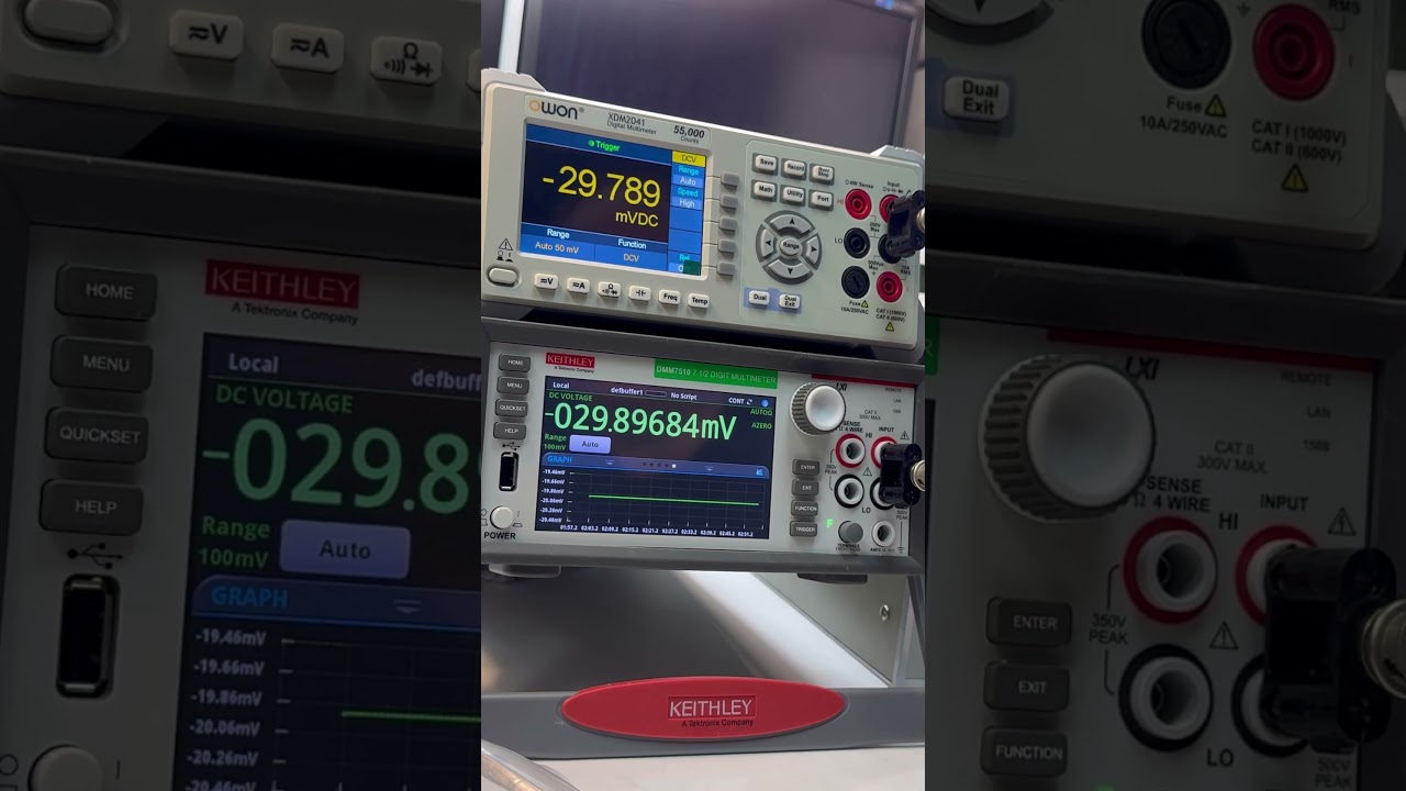 Owon XDM2041 сравниваем показанная с Keythley 7510