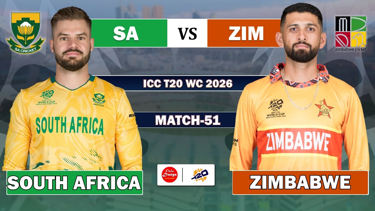 🔴LIVE: South Africa vs Zimbabwe, 51st T20 | Live Cricket match Today • ZIM vs RSA Match Commentary