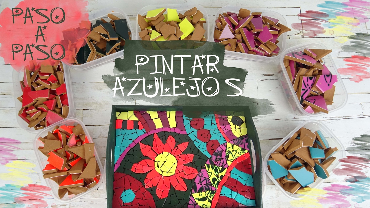 PINTAR AZULEJOS, con pinturas en spray, para DECORACIÓN y MOSAICOS - NOVASOL SPRAY
