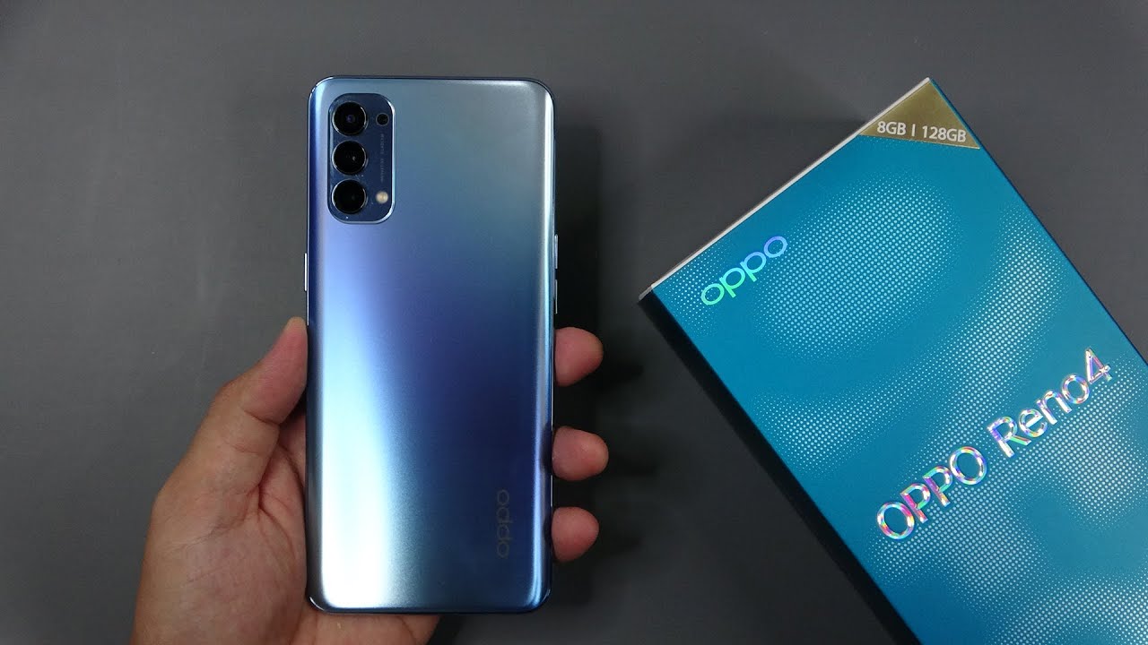 Oppo Reno 4 Blue unboxing, camera, antutu, gamming test