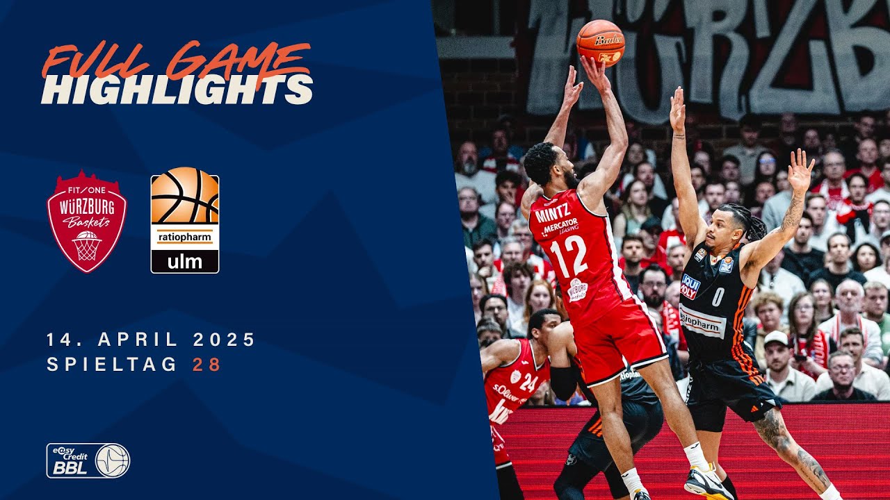 FIT/One Würzburg Baskets vs. Ratiopharm Ulm - Full Game Highlights - Spieltag 28, 2024/25