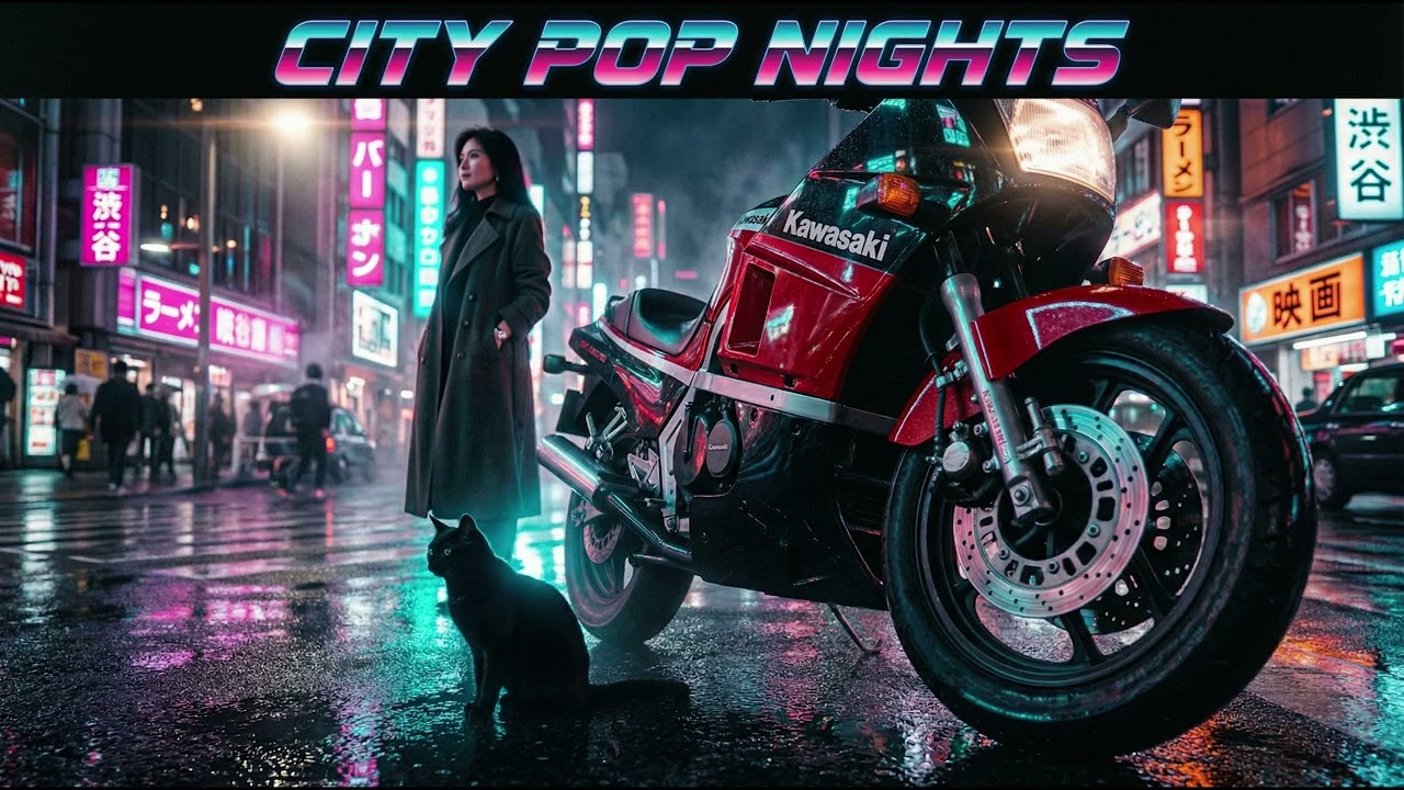 都会の影 – GPZ600R Midnight Neon Ride | 80s Japanese City Pop Instrumental