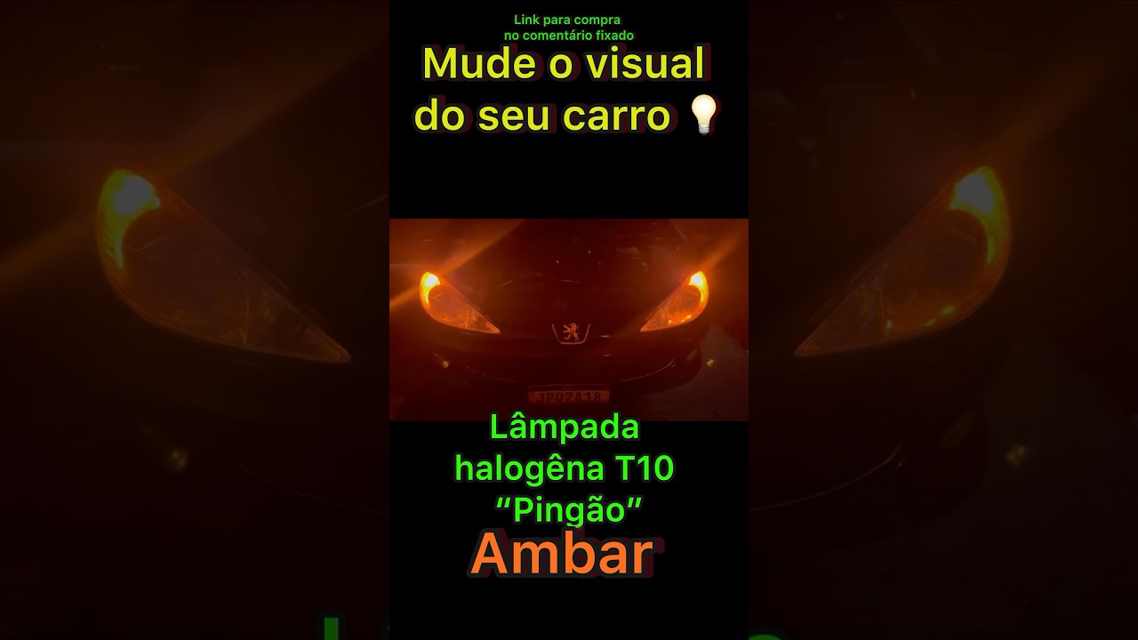 Instalando l&acirc;mpadas T10 no Farolete Peugeot 206. L&acirc;mpada Ping&atilde;o