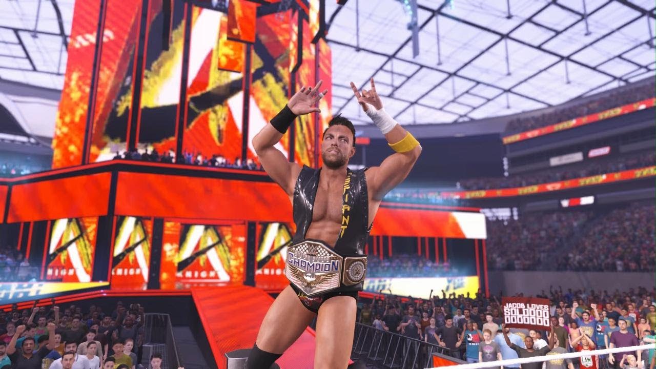 WWE 2K25 LA Knight vs Jacob Fatu | Wrestlemania 41 | United States Championship
