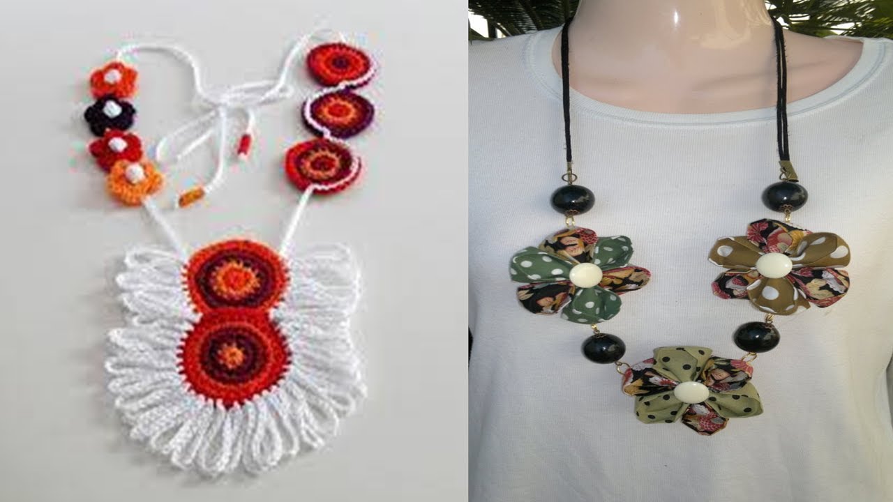 BELLOS COLLARES TEJIDOS A CROCHET