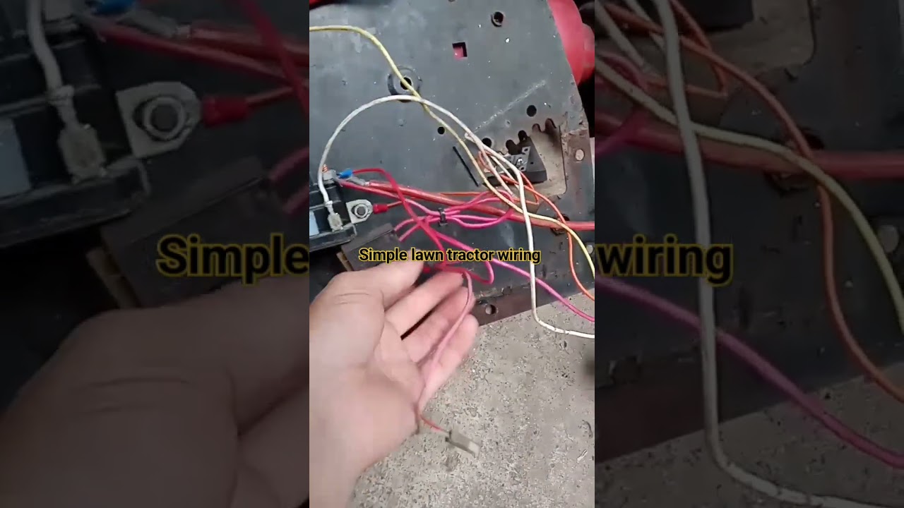 simple lawn tractor wiring