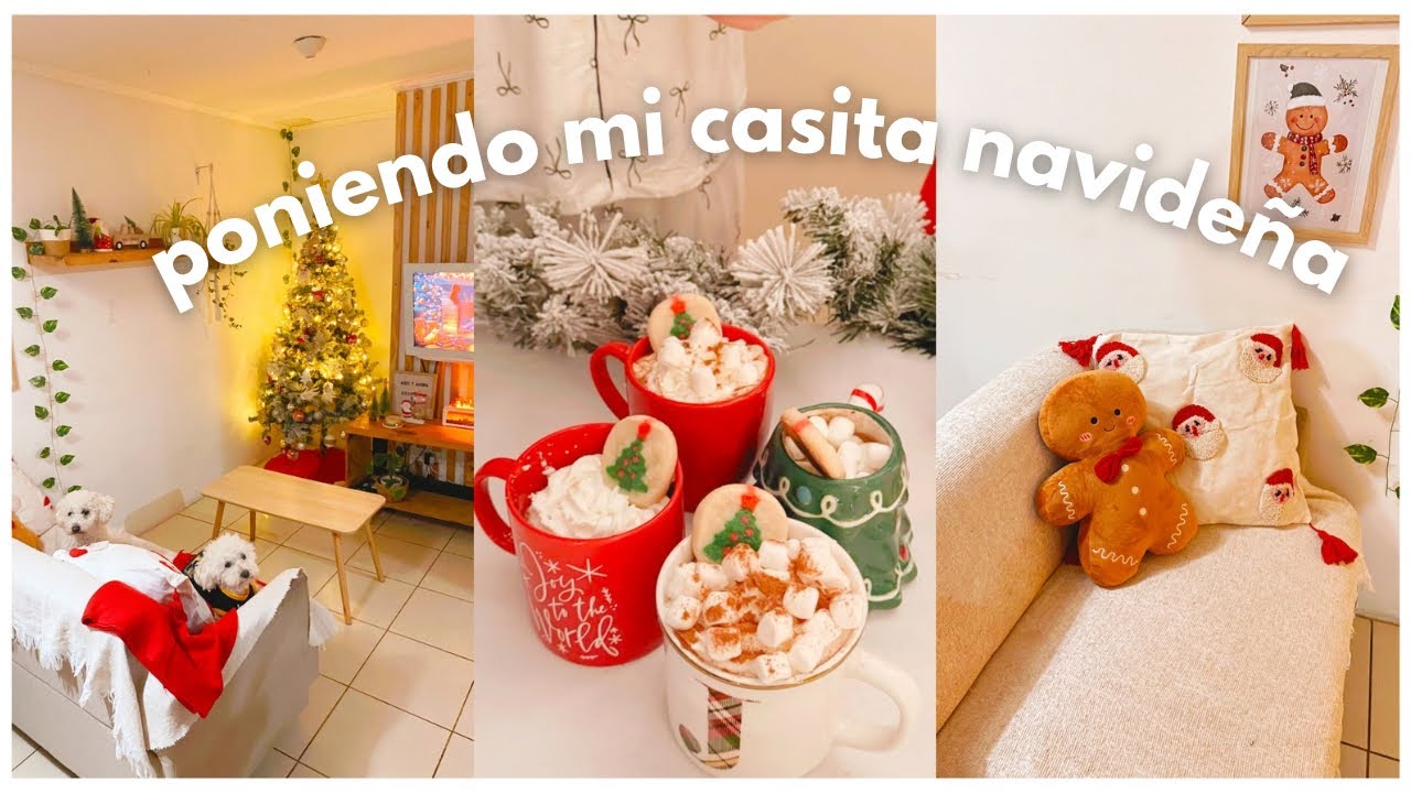 🎄Decorando mi casa para Navidad | armando mi arbolito🌟Ambiente cálido y relajante☃️🧣