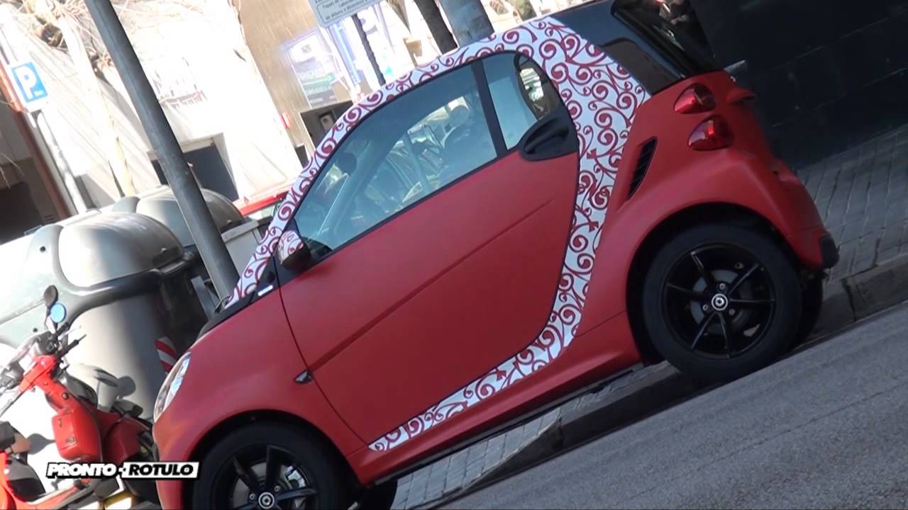 Seguro que te gusta! PRConcept Car Wrapping Smart de Blanco a Rojo Mate by Pronto Rotulo since 1993